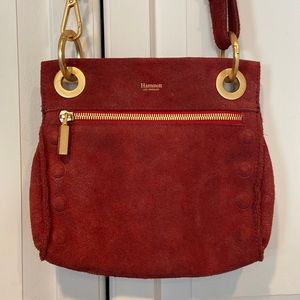 Hammitt Tony Suede Crossbody Red Suede